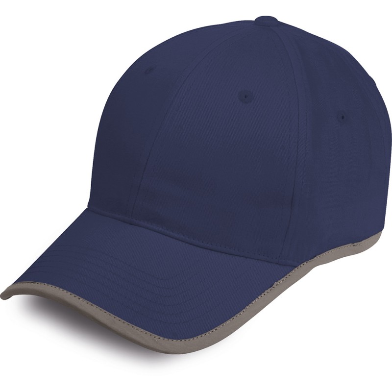 Cappellino 6 pannelli blu navy personalizzato K18147NY