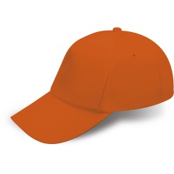 Cappellino bimbo 5 pannelli arancione personalizzato K18158A
