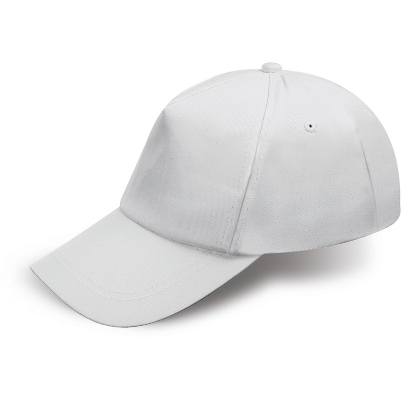 Cappellino bimbo 5 pannelli bianco personalizzato K18158B