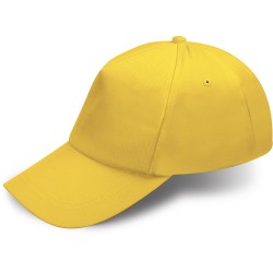 Cappellino bimbo 5 pannelli giallo personalizzato K18158G
