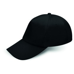 Cappellino bimbo 5 pannelli nero personalizzato K18158N