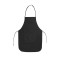 Grembiule da cucina classico in tnt nero personalizzato K18185N