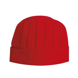 Cappellino da cuoco in tnt rosso personalizzato K18187R
