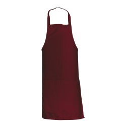 Grembiule da cucina classico bordeaux personalizzato K18190BO