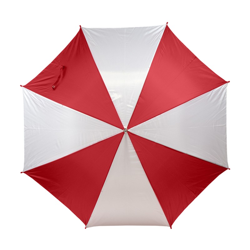 Ombrello automatico bianco/rosso personalizzato K18200B/R