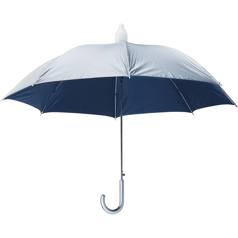 Ombrello automatico salvagoccia grigio/blu navy personalizzato K18214GR/NY
