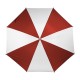 Ombrello golf maxi bianco/rosso personalizzato K18230B/R