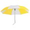 Ombrello mini automatico bianco/giallo personalizzato K18245B/G