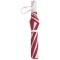 Ombrello mini automatico bianco/rosso personalizzato K18245B/R