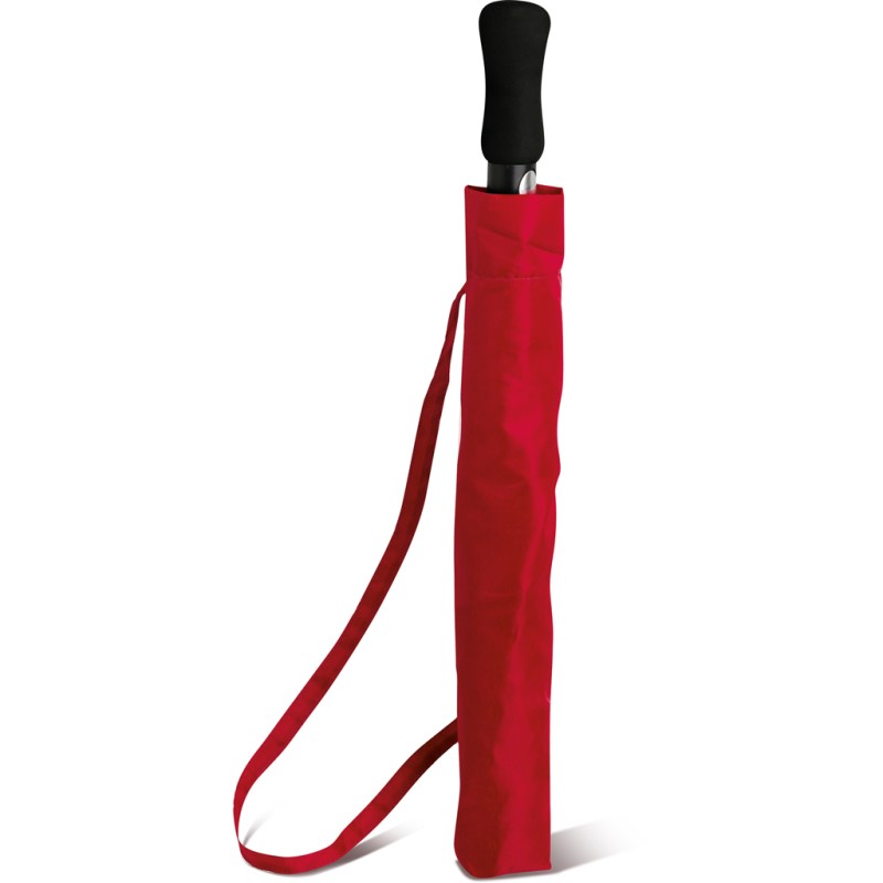Ombrello golf richiudibile rosso personalizzato K18278R