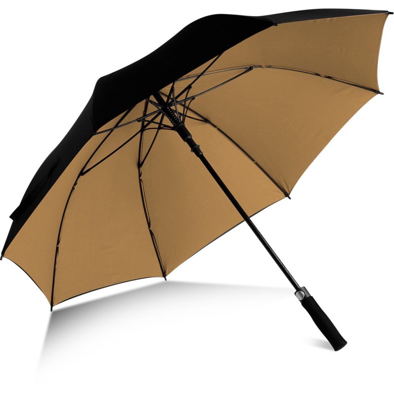 Ombrello golf windproof nero/kaki personalizzato K18279N/KA