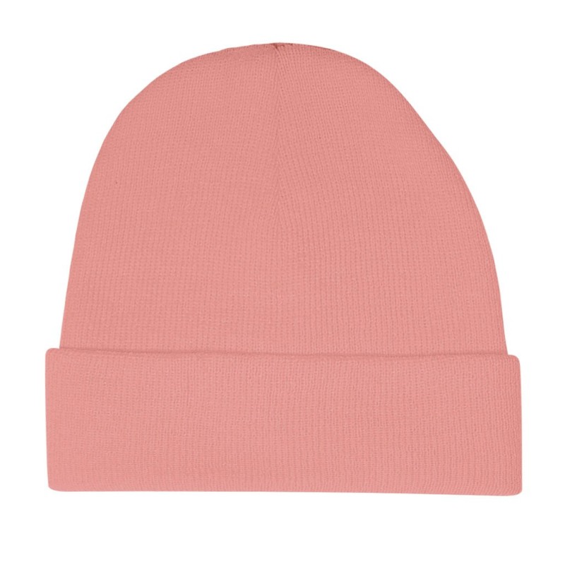 Cappellino zuccotto da bambooino in acrilico rosa personalizzato K18302RS Cappellino zuccotto da bambooino in acrilico rosa personalizzato K18302RS