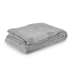Telo copri lettino da mare in cotone grigio personalizzato K18304GR