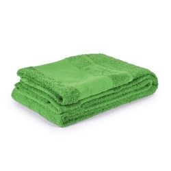 Telo copri lettino da mare in cotone verde acido personalizzato K18304VA