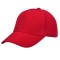 Cappellino golf 5 pannelli rosso personalizzato K18305R