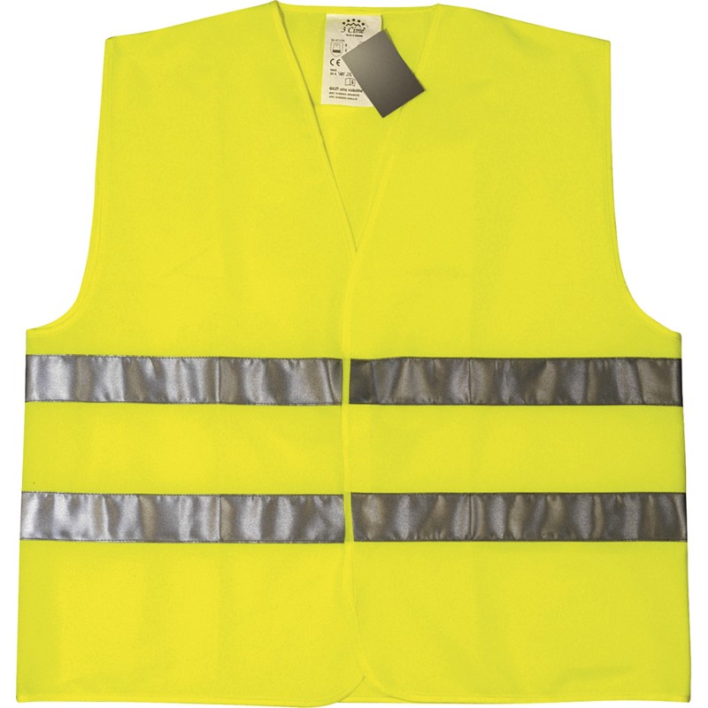 Gilet alta visibilitÃ  giallo personalizzato K18500G