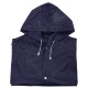 Giacca antipioggia in pvc blu navy personalizzata K18501NY