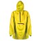 Giacca antipioggia con sacchetto in poliestere gialla personalizzata K18503G