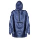 Giacca antipioggia con sacchetto in poliestere blu navy personalizzata K18503NY