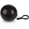 Poncho impermeabile in pe e pvc nero personalizzato K18507N