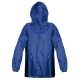 Giacca antipioggia in poliestere blu royal personalizzata K18518BL