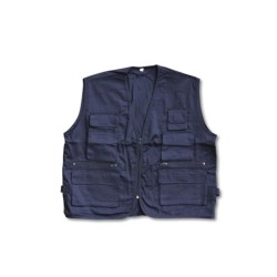 Gilet reporter multitasca blu royal/medium personalizzato K18650BL/M Gilet reporter multitasca blu royal/medium personalizzato K18650BL/M