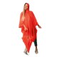 Mantella antipioggia in pvc rosso personalizzato K18502R