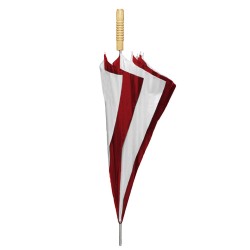 Ombrello automatico bianco/rosso personalizzato K18200B/R