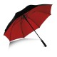 Ombrello golf windproof nero/rosso personalizzato K18279N/R