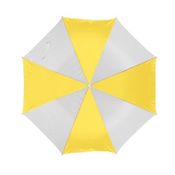Ombrello mini automatico bianco/giallo personalizzato K18245B/G