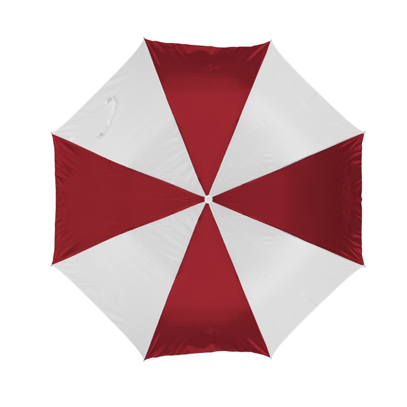 Ombrello mini automatico bianco/rosso personalizzato K18245B/R