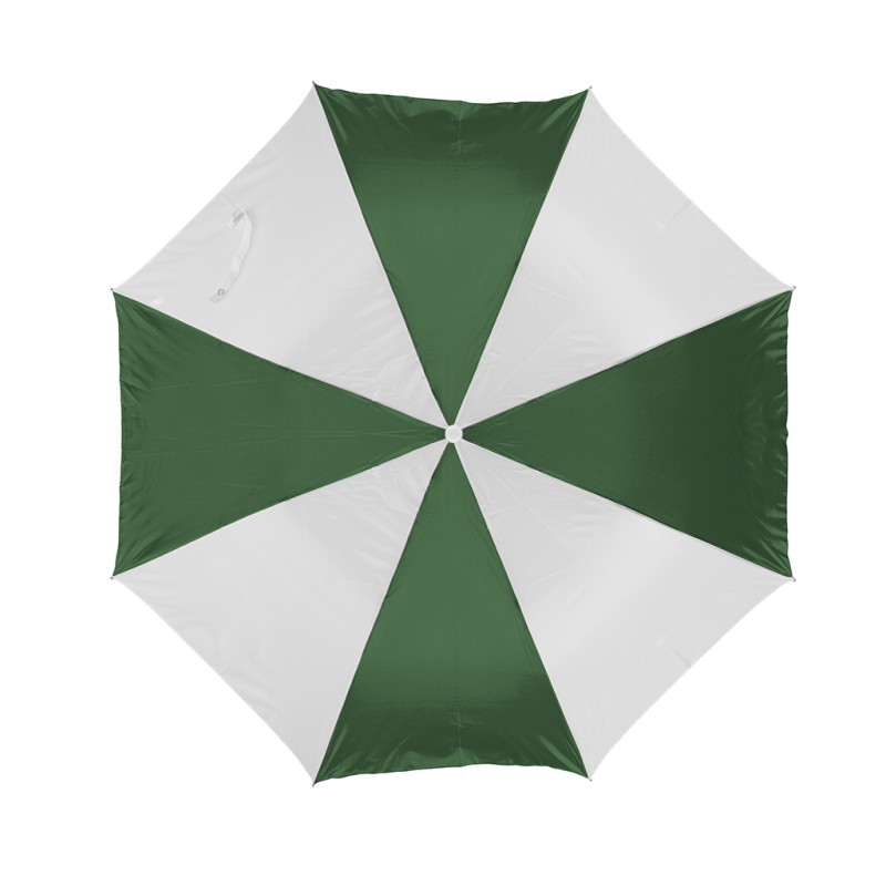 Ombrello mini automatico bianco/verde personalizzato K18245B/V