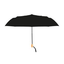 Ombrello windproof mini nero personalizzato K18282N