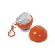 Poncho impermeabile in pe e pvc arancione personalizzato K18507A