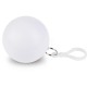 Poncho impermeabile in pe e pvc bianco personalizzato K18507B