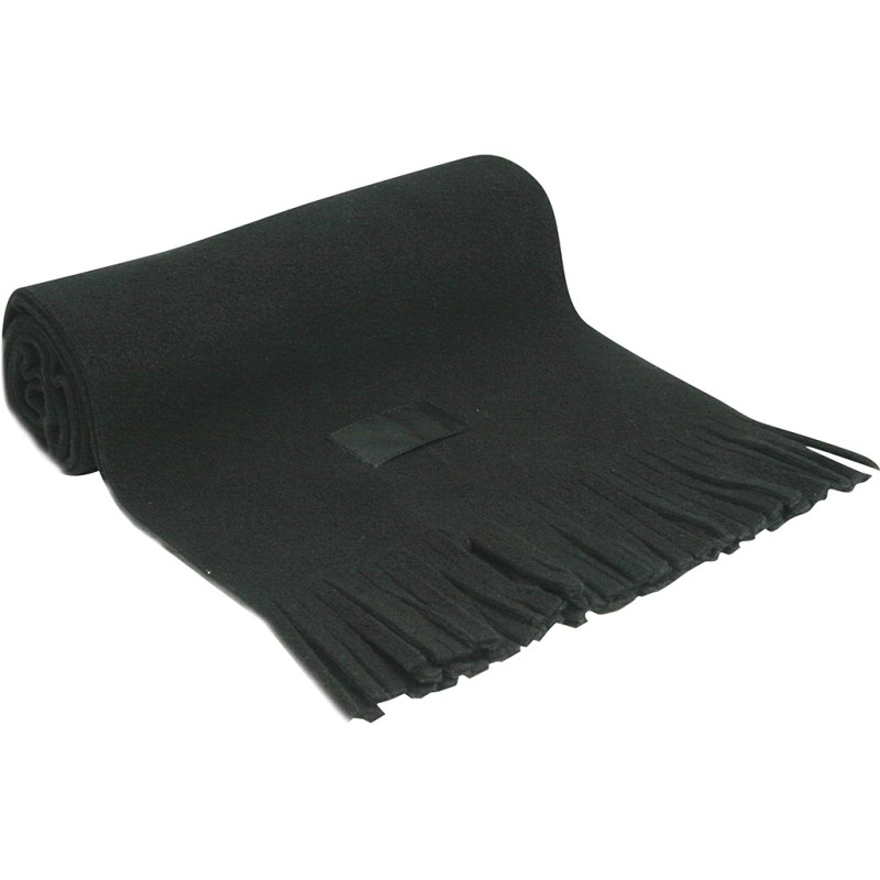 Sciarpa in pile con targhetta nero personalizzato K18001N