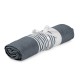 Telo copri lettino da mare in cotone e poliestere blu navy personalizzato K18303NY