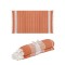 Telo da mare e pareo stile fouta in cotone riciclato arancione personalizzato K18128A