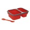 Vaschetta porta vivande in plastica e silicone personalizzato L19002