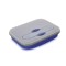 Vaschetta porta vivande in plastica e silicone blu royal personalizzato L19003BL