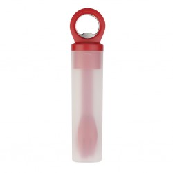Apribottiglie con set posate in metallo e plastica rosso personalizzato L19004R Apribottiglie con set posate in metallo e plastica rosso personalizzato L19004R