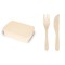Vaschetta porta vivande in fibra di bamboo personalizzato L19008