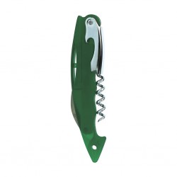 Cavatappi in plastica trasparente/verde personalizzato L19016TR/V Cavatappi in plastica trasparente/verde personalizzato L19016TR/V