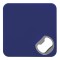 Sottobicchiere in plastica e metallo blu royal personalizzato L19027BL