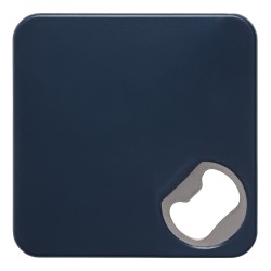 Sottobicchiere in plastica e metallo blu navy personalizzato L19027NY