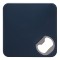Sottobicchiere in plastica e metallo blu navy personalizzato L19027NY