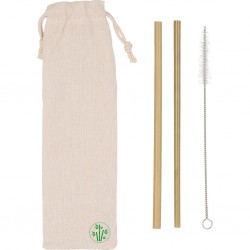 Kit cannucce ecocompatibili in bamboo personalizzato L19031 Kit cannucce ecocompatibili in bamboo personalizzato L19031