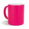 Tazza in ceramica colori fluo fucsia personalizzata L19033FU