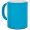 Tazza in ceramica colori fluo blu sky personalizzata L19033SK