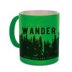 Tazza in ceramica colori fluo verde acido personalizzata L19033VA Tazza in ceramica colori fluo verde acido personalizzata L19033VA